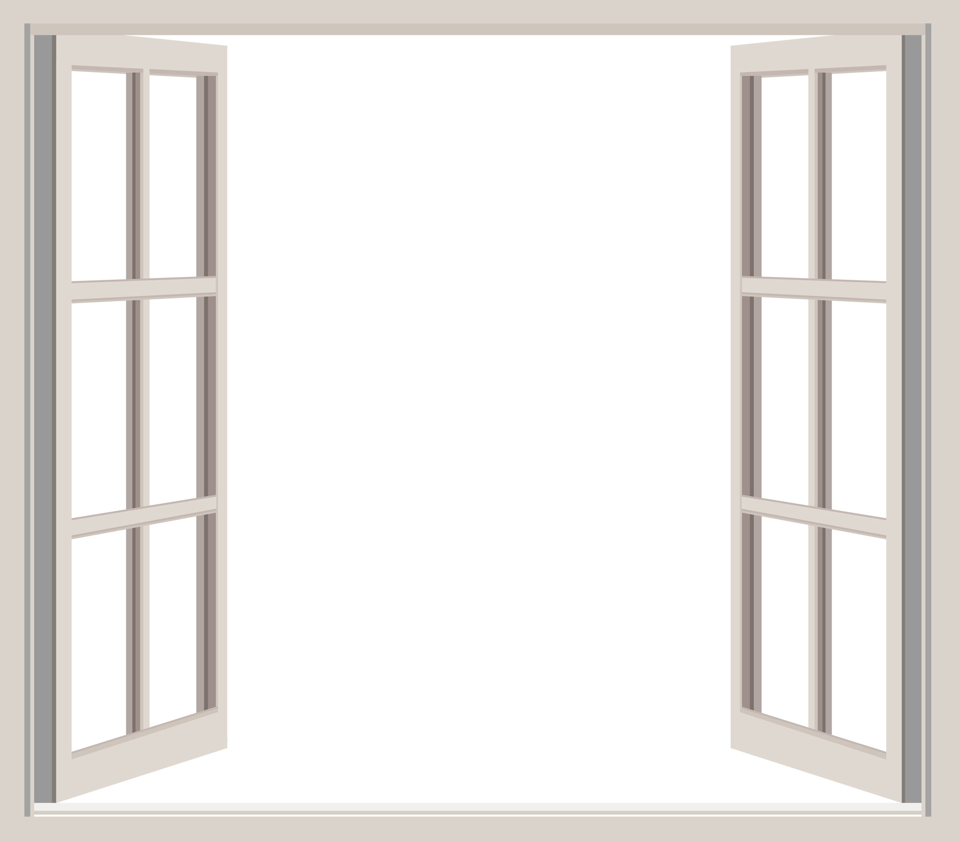 Open Window Frame Clipart