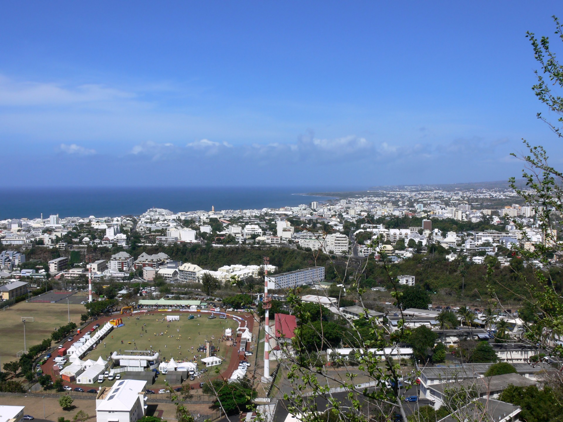 Saint Denis, the main town on Reunion Island