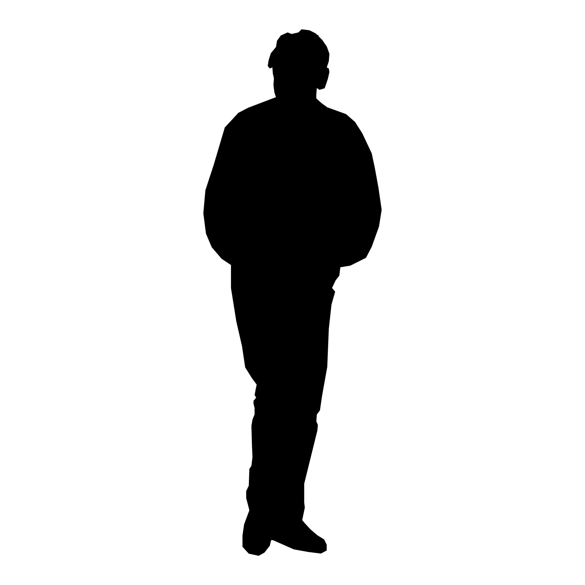 Silhouette Man Standing