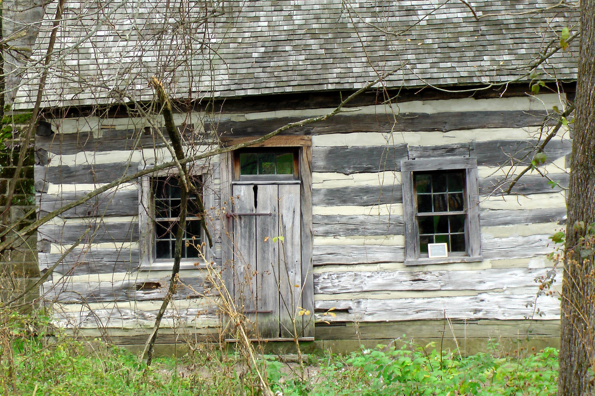 Old wooden cottage made from timber