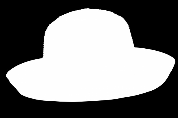 Sagoma bianca, cappello, clipart Immagine gratis - Public Domain Pictures