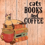 Books, Coffee Cand Cat