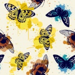 Butterflies Watercolor Pattern