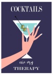 Cocktail Glass Motivational Poster