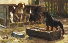 Dachshund Dog Vintage Art