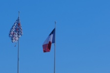 Flags And Blue Sky