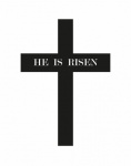 Easter Cross He Is Risen