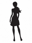 Fashion Model Silhouette Clipart