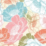 Floral Flowers Pattern Wallpaper