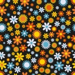 Floral Flowers Retro Wallpaper