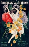 Flowers Art Deco Poster
