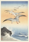 Gulls Japanese Vintage Art