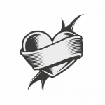 Heart Vintage Style Clipart