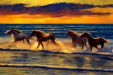 Horses At Sunset 301