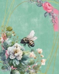 Floral Bee Watercolor