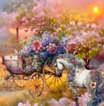 Fantasy Carriage And Horse