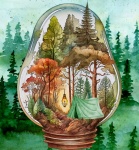 Camping Forest In A Jar
