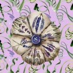 Violet Quilted Flower