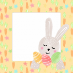 Easter Bunny Card Illustration