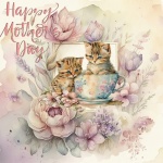 Mother&039;s Day Kitten Teacup
