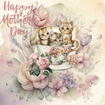 Mother&039;s Day Kitten Teacup