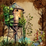 Water Tower And Pump