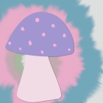 Hippie Tie-dye Retro Mushroom
