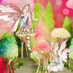 Watercolor Fairy Fantasy Forest