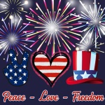 Peace, Love, Freedom Poster