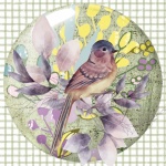 Lavender Bird Poster