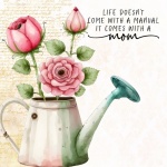 Mother&039;s Day Floral Watering Can