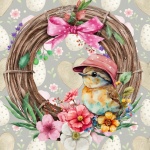 Easter Chick Wreath