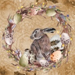 Easter Egg Rabbit Wreath