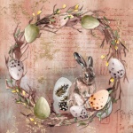 Easter Egg Rabbit Wreath
