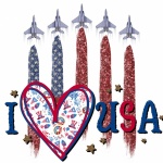 USA America Love Poster