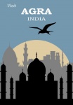 India Agra Travel Poster