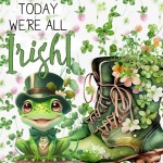 Irish Frog And Boots St. Patty