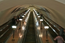 Long Escalator, Moscow Underground