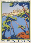 Menton Travel Poster