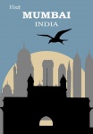 Mumbai India Travel Poster