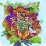 Pansies Flower Pot
