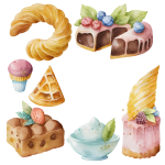 Pastry Clipart Collection