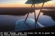 Psalm 118 Biplane Sunset