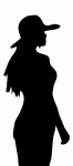 Silhouette Black, Woman, Clipart