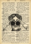 Steampunk Vintage Dictionary Page