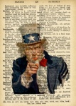 Uncle Sam Vintage Dictionary Page
