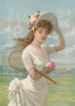 Victorian Woman Vintage Tennis
