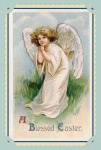 Vintage Easter Angel Card