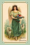 Vintage Easter Angel Card