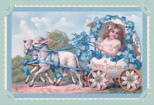 Vintage Easter Lambs Card